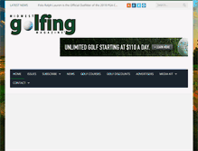 Tablet Screenshot of midwestgolfingmagazine.com